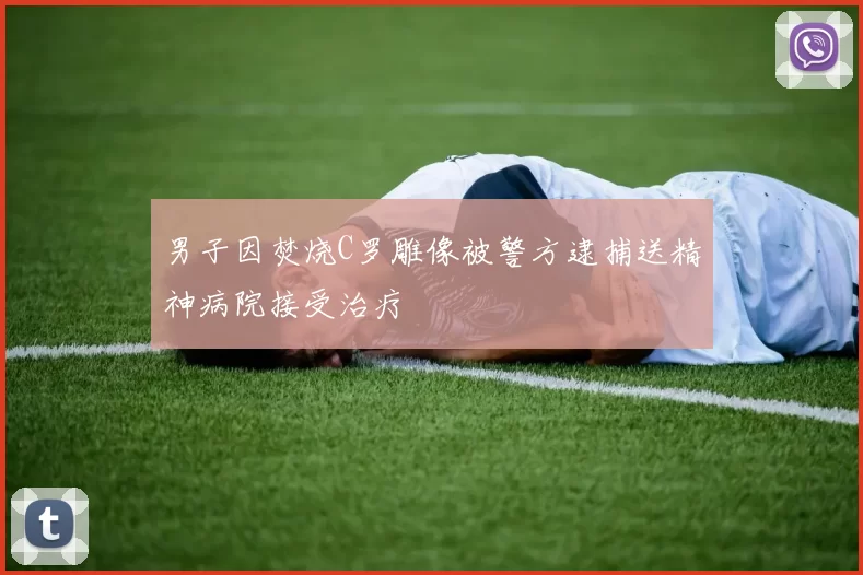男子因焚烧C罗雕像被警方逮捕送精神病院接受治疗